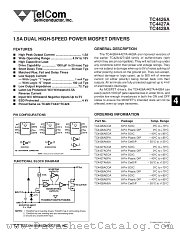 TC4426ACPA datasheet pdf TelCom Semiconductor