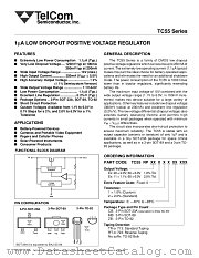 TC55RP6002EMBTR datasheet pdf TelCom Semiconductor