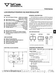 TC55RP3401EZB datasheet pdf TelCom Semiconductor