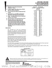 74AC16245DGGR datasheet pdf Texas Instruments
