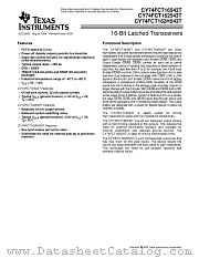 CY74FCT162543ATPAC datasheet pdf Texas Instruments