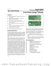 BQ2150HLB-003 datasheet pdf Texas Instruments