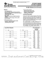 CY74FCT162240CTPAC datasheet pdf Texas Instruments