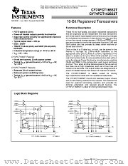 CY74FCT162652CTPAC datasheet pdf Texas Instruments