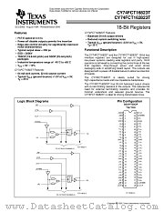 CY74FCT16823CTPAC datasheet pdf Texas Instruments