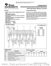CY74FCT191CTQC datasheet pdf Texas Instruments