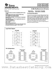 CY74FCT240CTQC datasheet pdf Texas Instruments