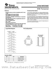 CY74FCT245TQC datasheet pdf Texas Instruments