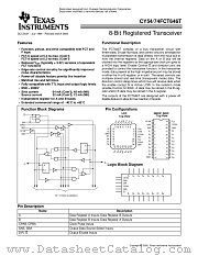 CY74FCT646TQC datasheet pdf Texas Instruments