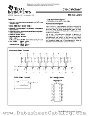 CY74FCT841CTQC datasheet pdf Texas Instruments