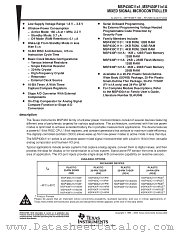 MSP430C1101AIRGE datasheet pdf Texas Instruments