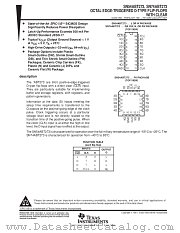 SN54ABT273FK datasheet pdf Texas Instruments
