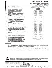 SN54LVTH16646WD datasheet pdf Texas Instruments