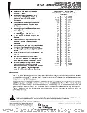 SN54LVTH16652WD datasheet pdf Texas Instruments