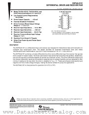 SN75ALS181NS datasheet pdf Texas Instruments
