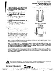 SNJ54LVTH241J datasheet pdf Texas Instruments
