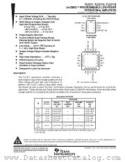 TLC271CPS datasheet pdf Texas Instruments