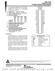 TMS418160A-50DZ datasheet pdf Texas Instruments