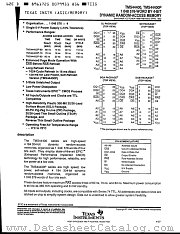 TMS44400P-60DGA datasheet pdf Texas Instruments