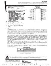 TPA2000D2EVM datasheet pdf Texas Instruments