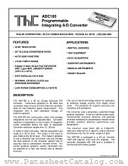 ADC180C datasheet pdf THALER CORPORATION