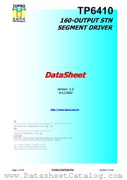 TP6410 datasheet pdf Topro Technology Inc