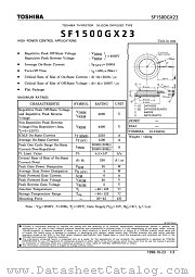 SF1500GX23 datasheet pdf TOSHIBA