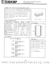 TC4043BP datasheet pdf TOSHIBA