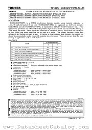 TC59S6416BFTL-10 datasheet pdf TOSHIBA