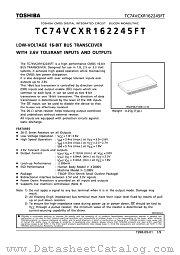 TC74VCX162245FT datasheet pdf TOSHIBA