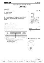 TLP560G(IFT5) datasheet pdf TOSHIBA
