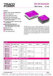 TAM25-4812 datasheet pdf Traco Electronic AG