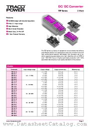 TEF0512 datasheet pdf Traco Electronic AG