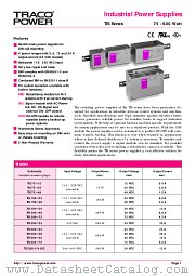 TIS600-124UDS datasheet pdf Traco Electronic AG