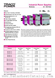 TSL120-148P datasheet pdf Traco Electronic AG