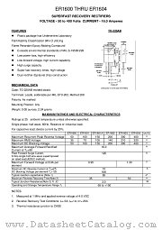 ER1601A datasheet pdf TRANSYS Electronics Limited