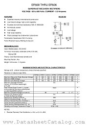 ER501A datasheet pdf TRANSYS Electronics Limited