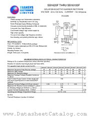 SB1680F datasheet pdf TRANSYS Electronics Limited