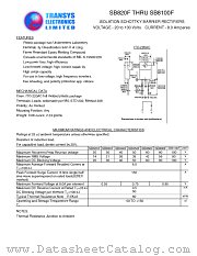 SB830F datasheet pdf TRANSYS Electronics Limited