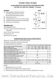 TE106R datasheet pdf TRANSYS Electronics Limited