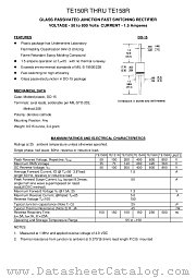TE158R datasheet pdf TRANSYS Electronics Limited