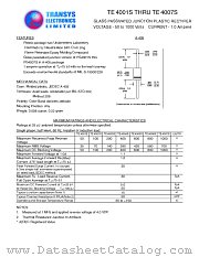 TE4007S datasheet pdf TRANSYS Electronics Limited