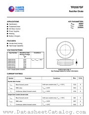 TR2007SF37 datasheet pdf TRANSYS Electronics Limited