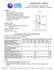 TS206R datasheet pdf TRANSYS Electronics Limited