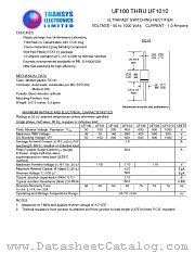 UF100 datasheet pdf TRANSYS Electronics Limited