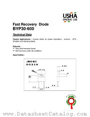 BYP30-600 datasheet pdf USHA India LTD