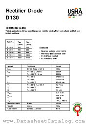 D130_02 datasheet pdf USHA India LTD