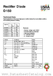 D150_16 datasheet pdf USHA India LTD