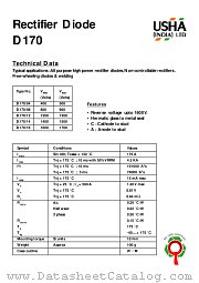D170_08 datasheet pdf USHA India LTD