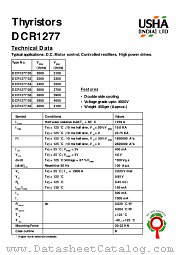 DCR1277_40 datasheet pdf USHA India LTD